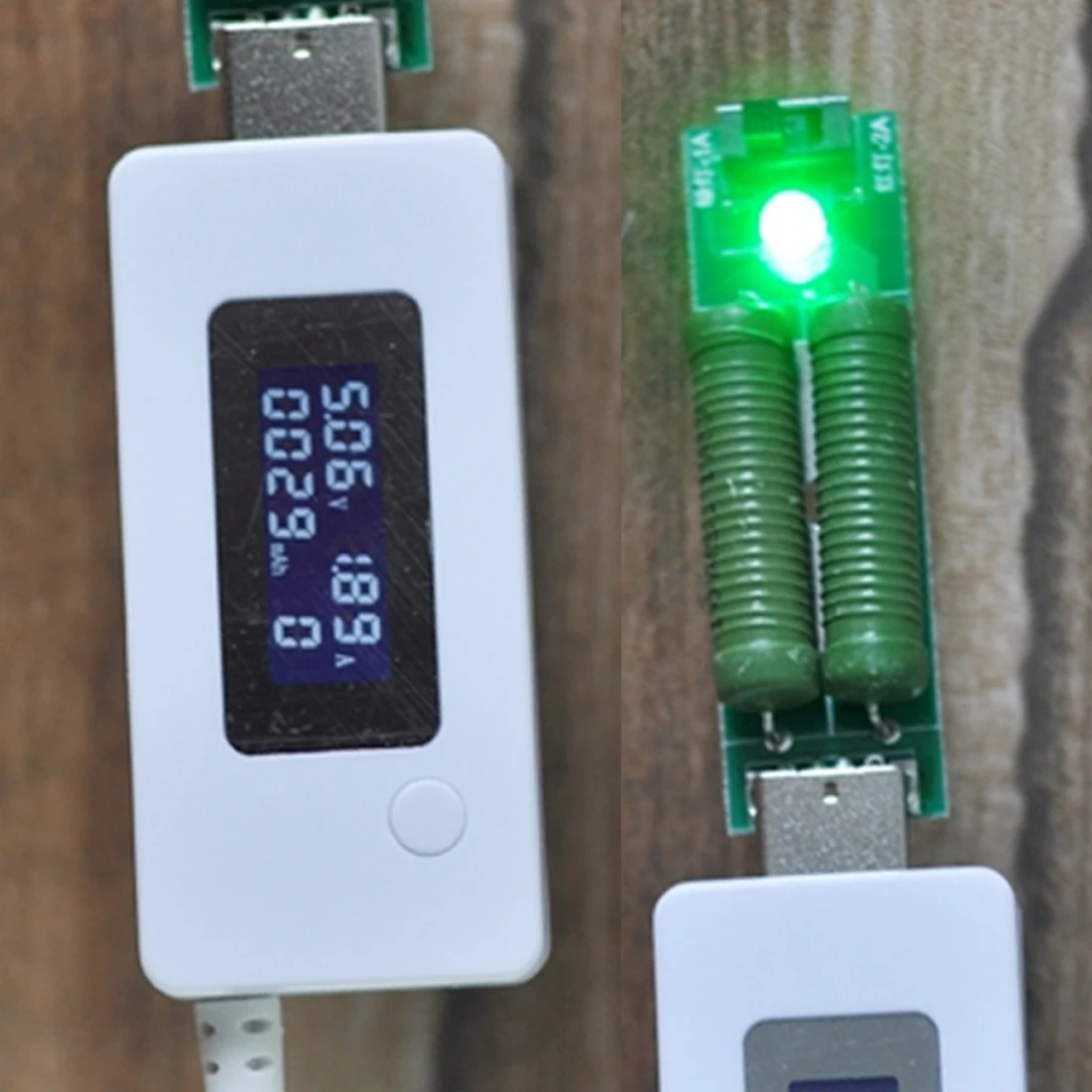 USB резистор DC электронная нагрузка с переключателем регулируемый ток 5V1A/2A емкость батареи напряжение тестер разряда USB Тестер