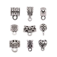 20pcslot antique bail bead spacer clips beads pendant charm pendants clasps connectors for diy bracelet necklace jewelry making