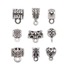 20 шт., антикварные бусины-подвески, зажимы для подвески, застежки для браслета, ожерелья, ювелирные изделия