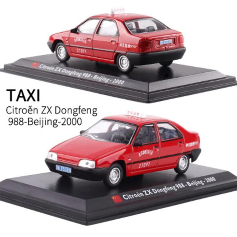 Классическая модель такси CITROEN ZX DONGFENG 9 8 Beijing 988 масштаб 1:43 металлический сплав