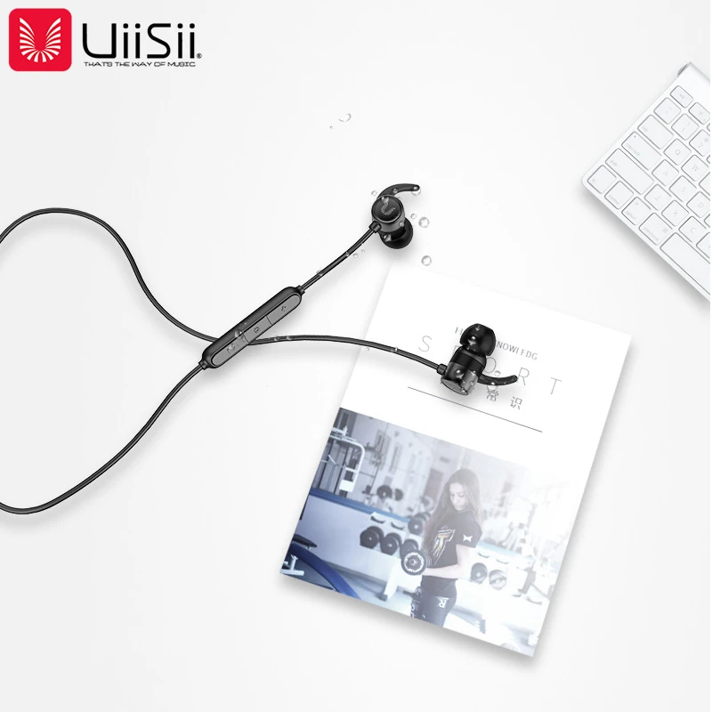 Беспроводные bluetooth-наушники UiiSii BT600, спортивные наушники для бега, водонепроницаемые наушники IPX5 с микрофоном для iphone, xiaomi, huawei