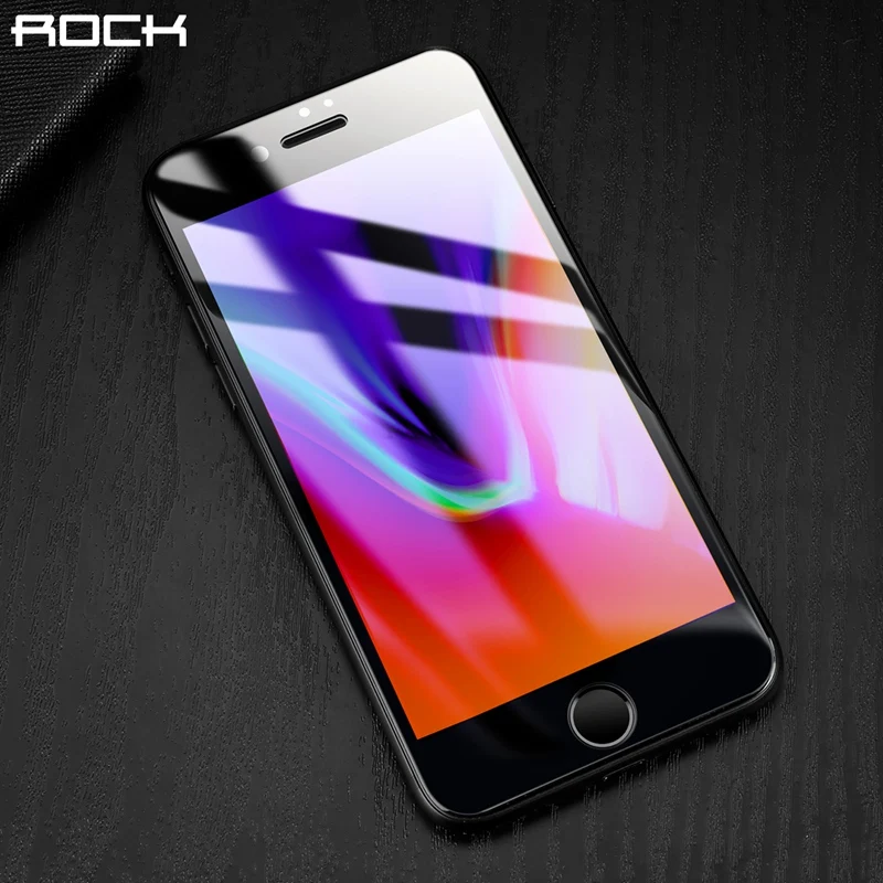 3D изогнутые полный Экран протектор для iphone 8 Plus рок 9 H 0.26 мм Полный закаленное