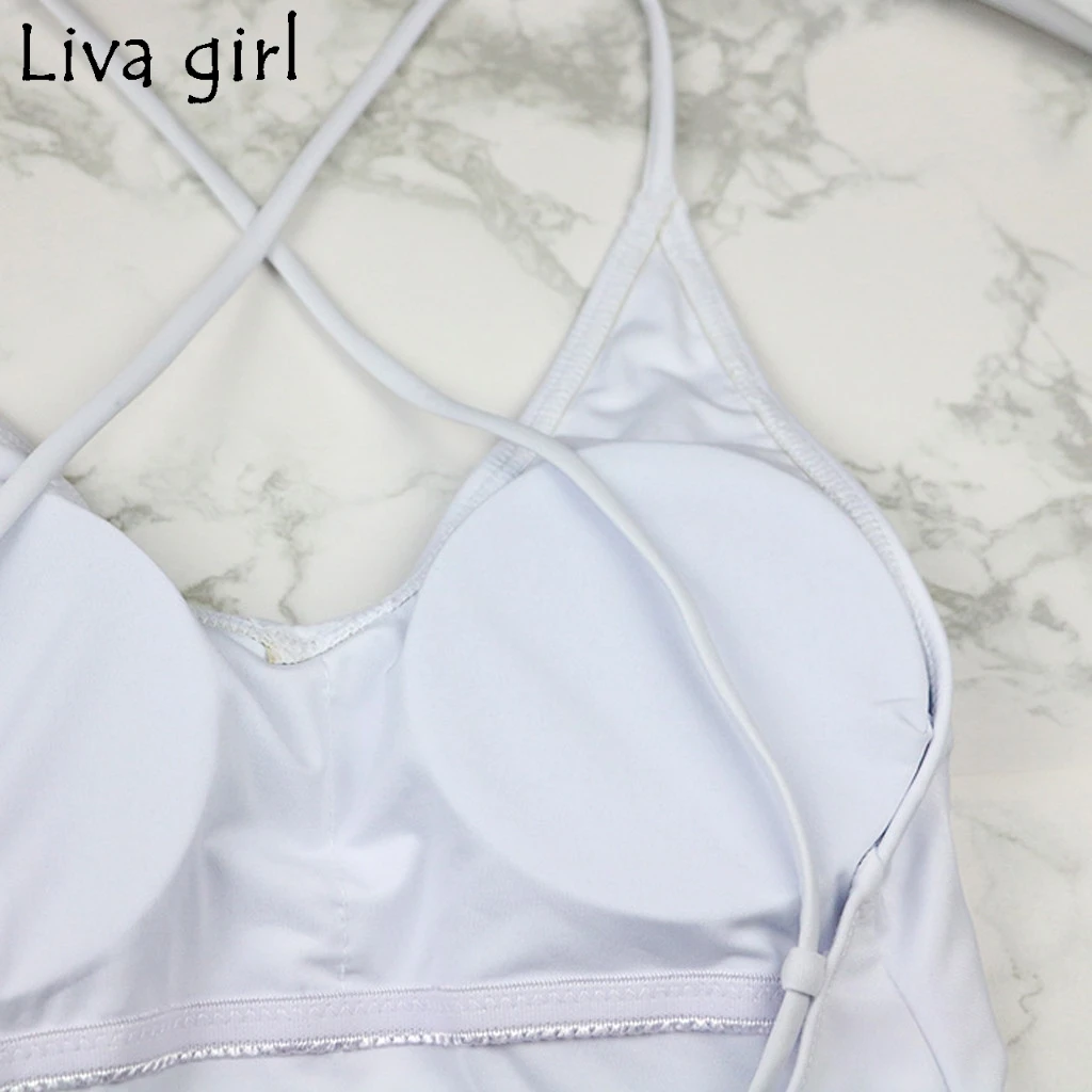 Liva girl, сексуальные цельные костюмы, новинка, женские одноцветные стринги, открытая спина, купальник, горячий набор, пляжный Монокини, купальный костюм, бикини, XL