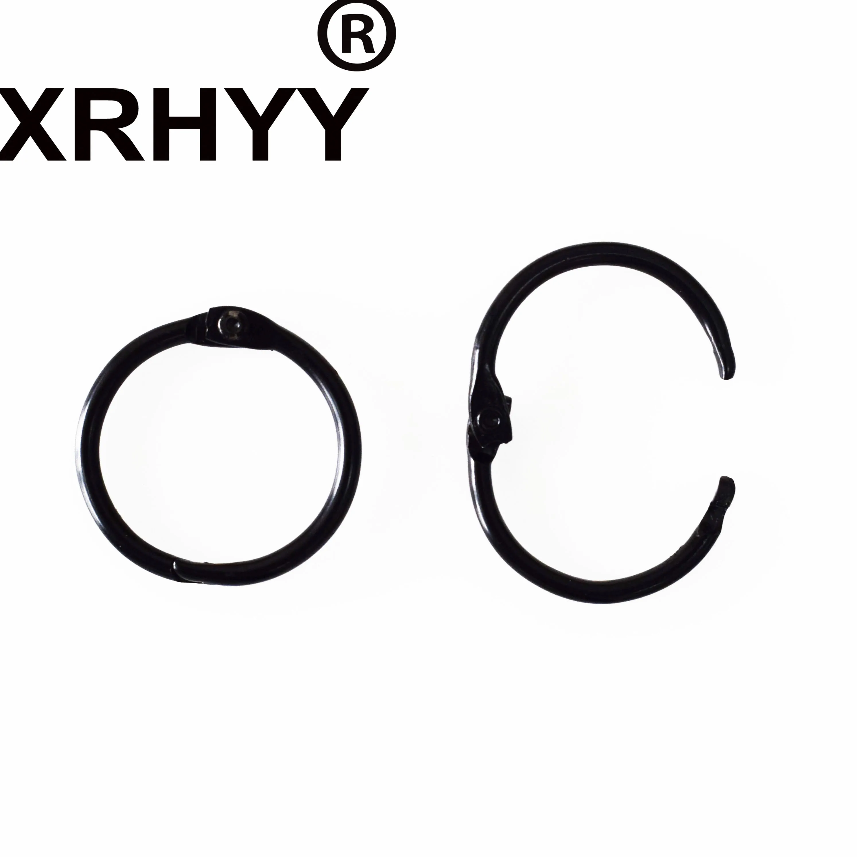 XRHYY металлическое черное кольцо брелок для ключей lat круглая книга обложка