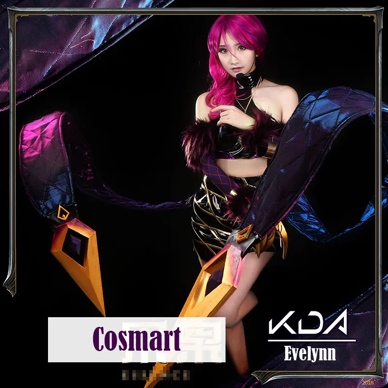 [По индивидуальному заказу] 2018 игры Лига Легенд K/DA кДа Evelynn косплей костюм PU