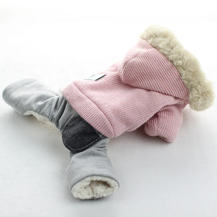 2018 winter new dog clothes luxury design high-grade wool cotton fabric four-legged warm pet clothing goods for dogs | Дом и сад