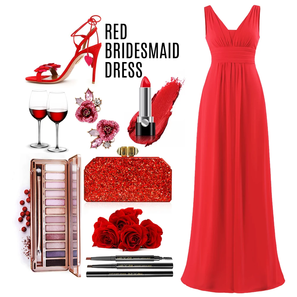 Женские вечерние платья макси Ever Pretty черные с глубоким V-образным вырезом