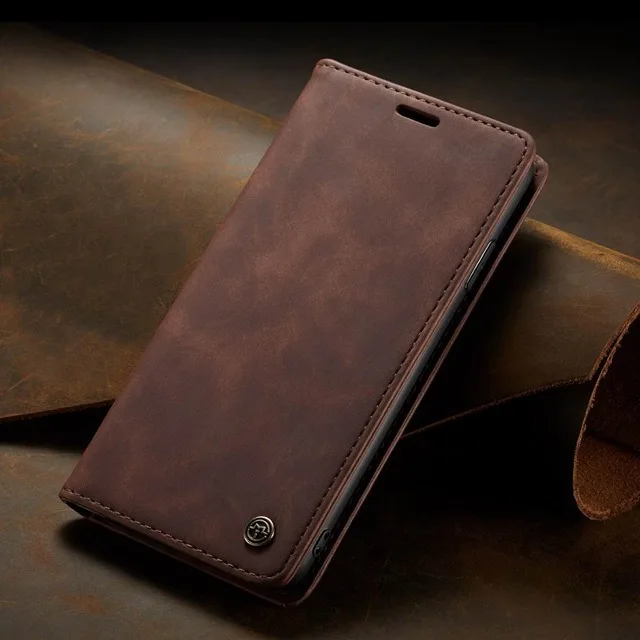 Coffee 013 Чехол мне Магнитный чехол для samsung Galaxy S10 бумажник из искусственной кожи в стиле ретро чехол для Galaxy S10 e S9 S8 плюс A30 A50 A70 A40 A10 S7 S7edge - Цвет: Coffee 013