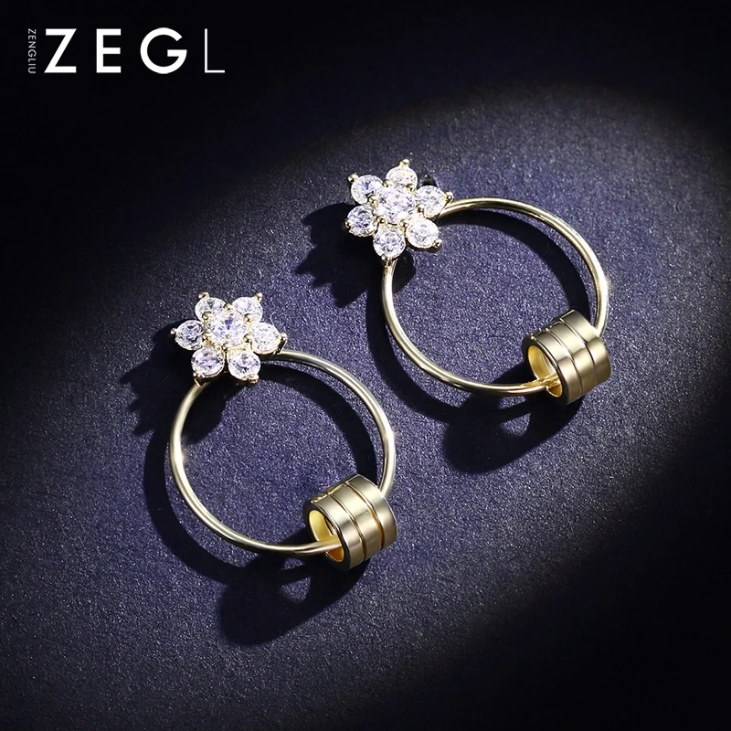 ZEGL маленькие круглые серьги звезды серьги короткие серьги простые дикие серьги
