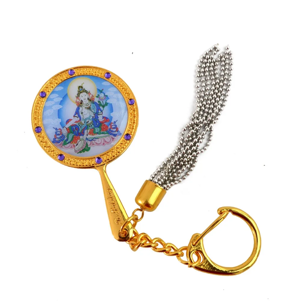 

Зеркальный брелок White Tara для лечения недуга и гнева W1604
