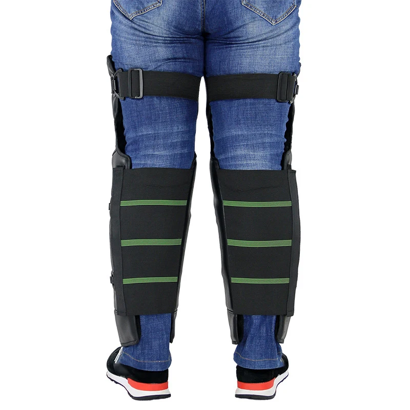 

Hot 2 Pcs PU Leather Waterproof Kneepad Winter Keep Warm Motorcycle Rider Knee Protective Pads DO2