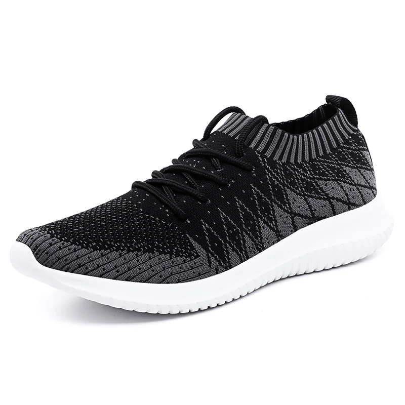 Дышащая Flyknit спортивная обувь для мужчин Легкая мужская прогулок от промокания