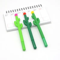 3 pcsset gel pen cute cactus kawaii 0 5mm fourniture papeleria bureau solid color stationery material escolar kalem caneta