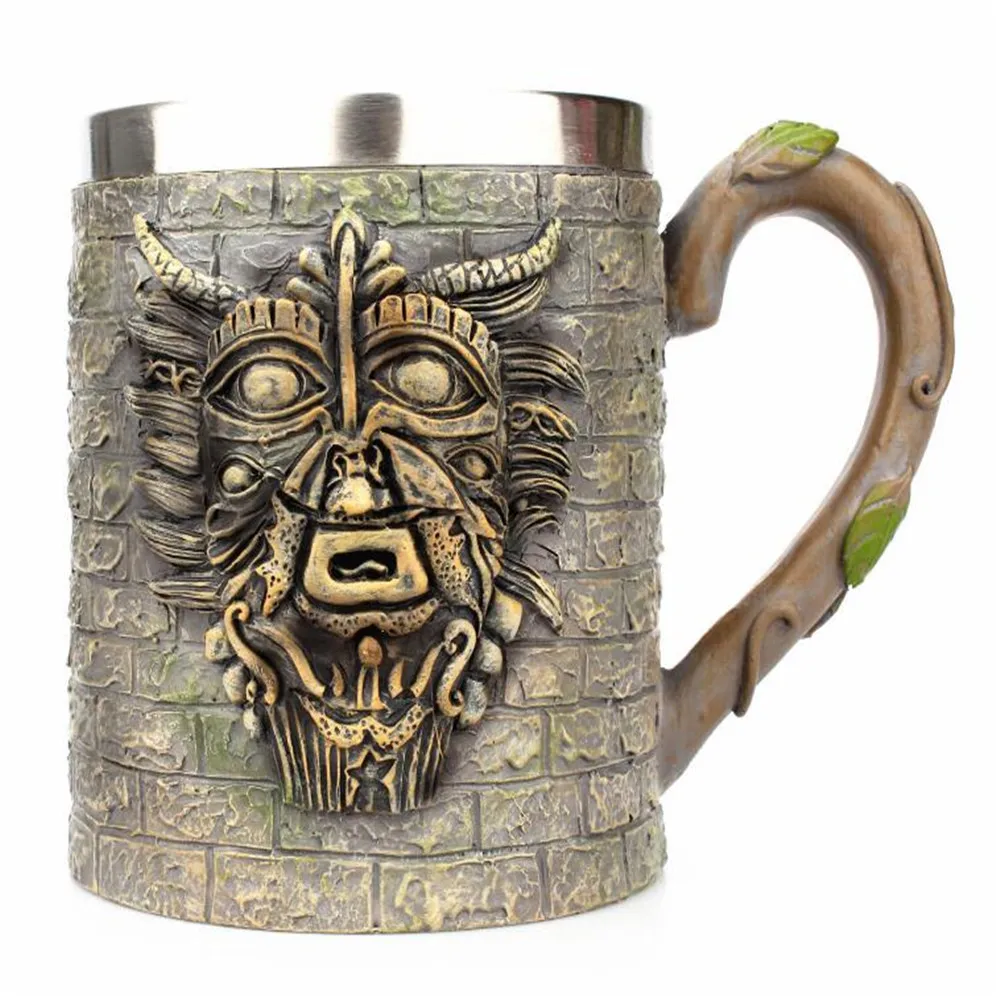 Creative marble pattern stainless steel cup Ancient tribal culture Drinking Water coffee Bar Gift 301-0735 | Дом и сад