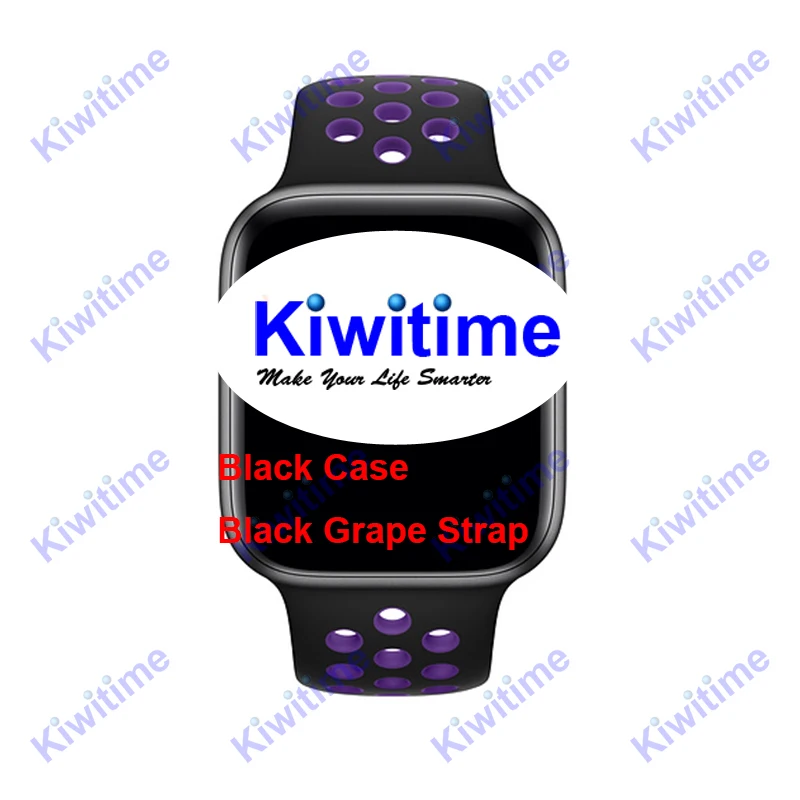 Black Grape KIWITIME IWO 11 Смарт-часы gps спортивный монитор сердечного ритма умные часы для мужчин женщин iOS iPhone X Android телефон Xiaomi Apple Watch - Цвет: Black Grape