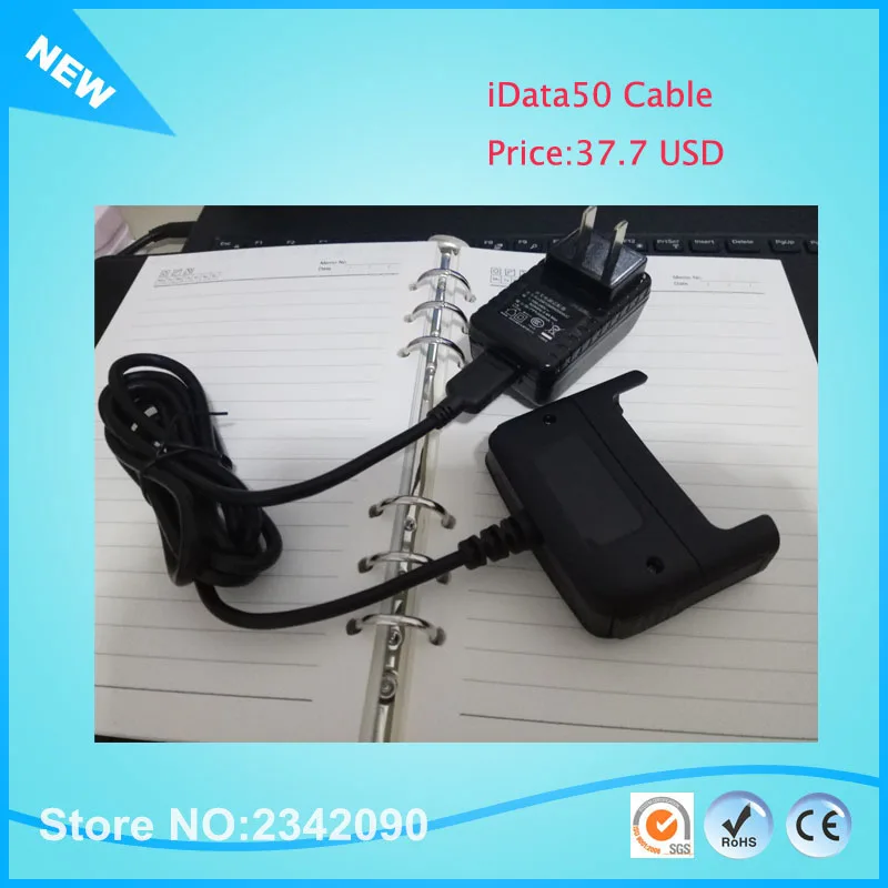 Cable IData50 PDA Запчасти, концевик силиконовые Защитный чехол Shell 3,7 В 3600 мАч Батарея Зарядное устройство основание сиденья кабель цена - Цвет: Cable