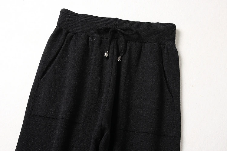 ALPHALMODA весенние женские трикотажные костюмы с узором, пуловеры, Свитера+ брюки, комплекты для девушек, одноцветные вязаные костюмы