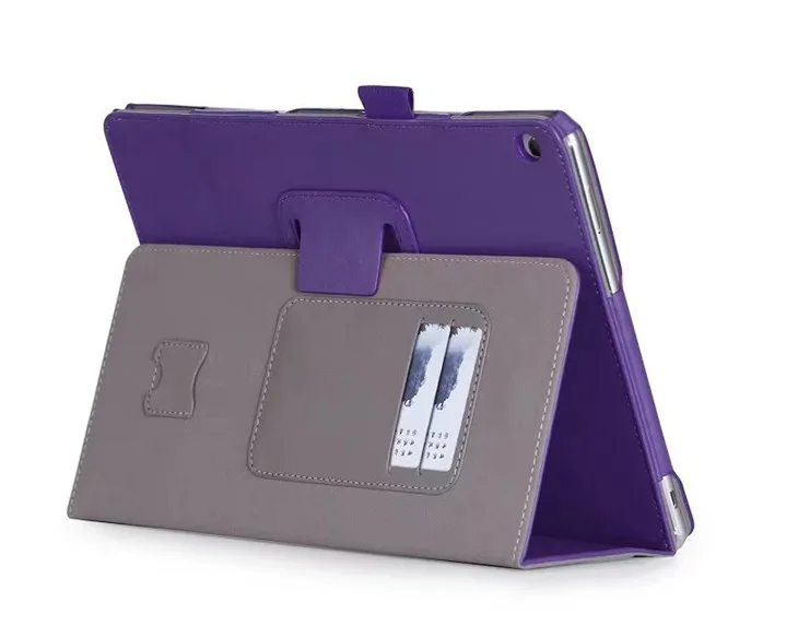 Кожаный чехол для huawei MediaPad M3 Lite 10, откидная крышка-подставка, чехол-кошелек для медиа-планшета M3 Lite 10,1'' BAH-W09 BAH-AL00+ Pro - Цвет: Purple