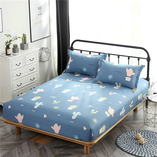 style6 Хлопок установлены простыни розовый леопард наматрасник один двойной queen king Матрас простыни с резинкой постельное белье - Цвет: style6