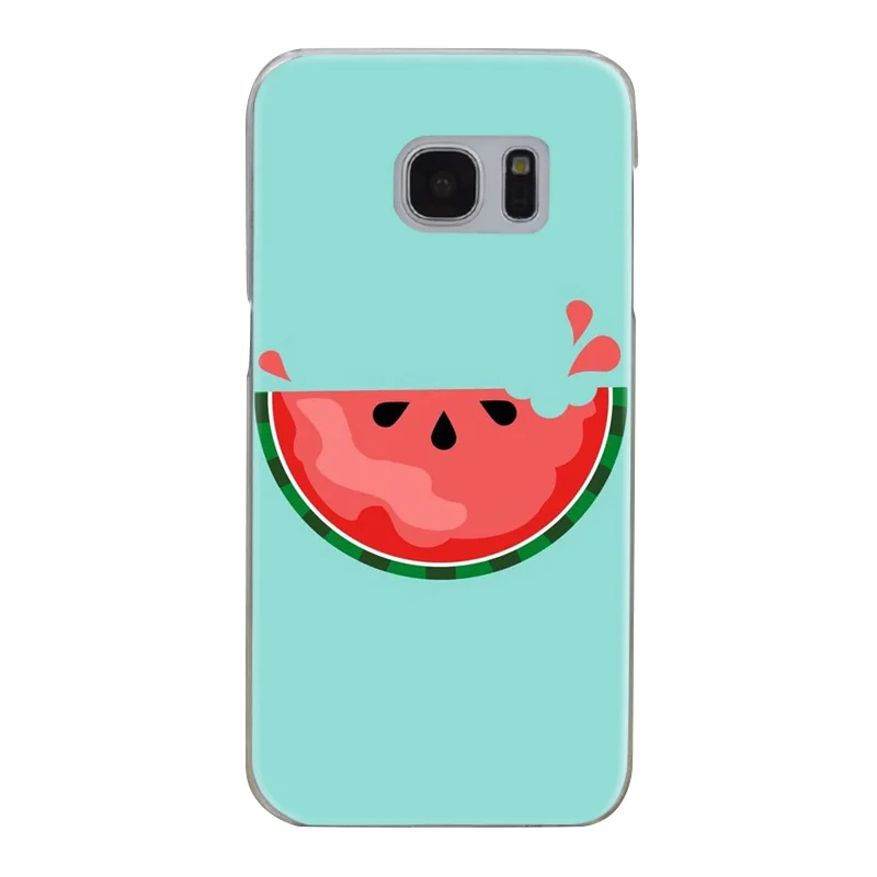 H350 Watermelon Fruit Pink Transparent Hard PC Case Cover For Samsung Galaxy S Note 3 4 5 6 7 8 9 Edge Plus |