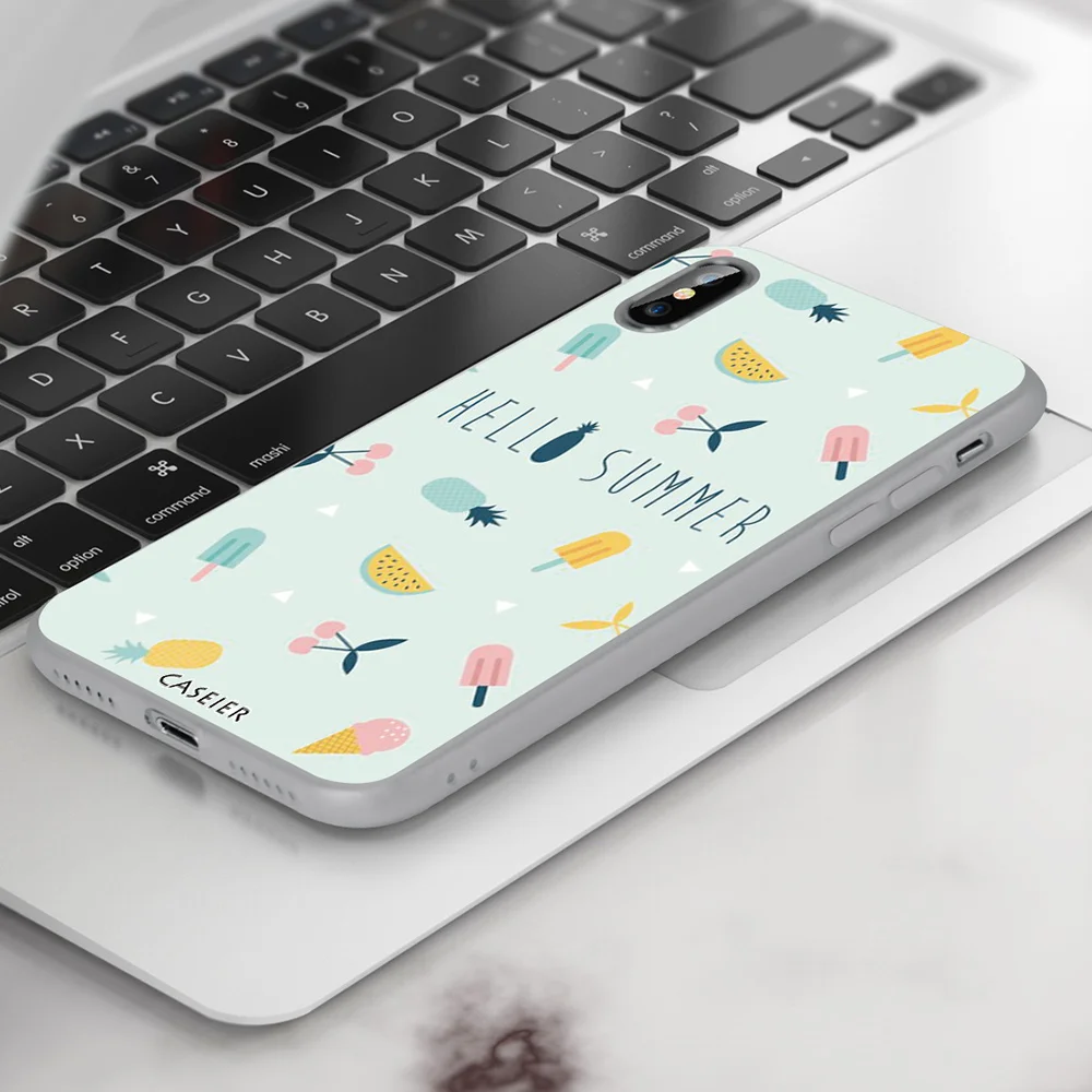 CASEIER летние элемента серии чехол для iPhone 11 Pro XR XS макс 7 8 6 6S Plus телефонный X P Funda |