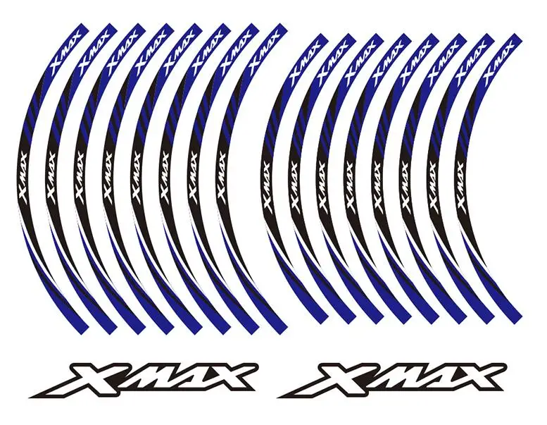 Model 6 KODASKIN колеса нашивки обода наклейки настроены для Yamaha XMAX X-max - Цвет: Model 6