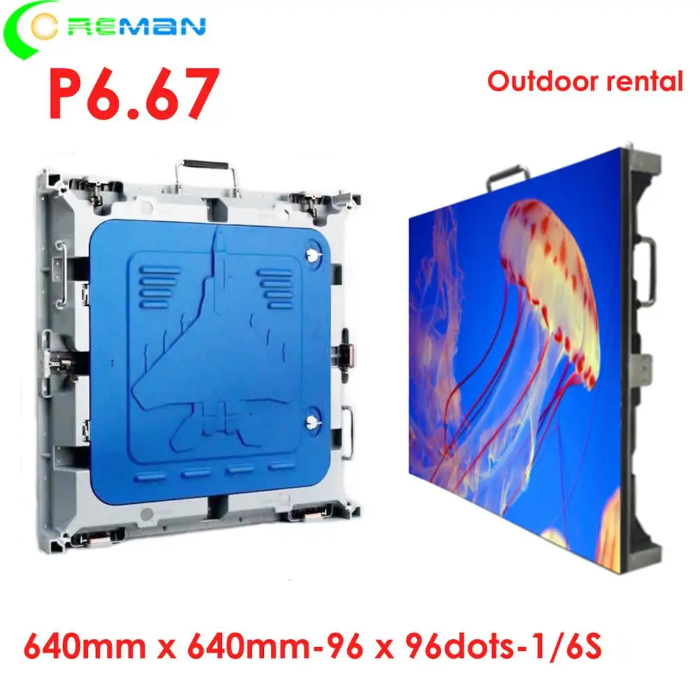 HD SMD P6 P6.67 rgb полноцветный наружный умный светодиодный экран панель рекламный