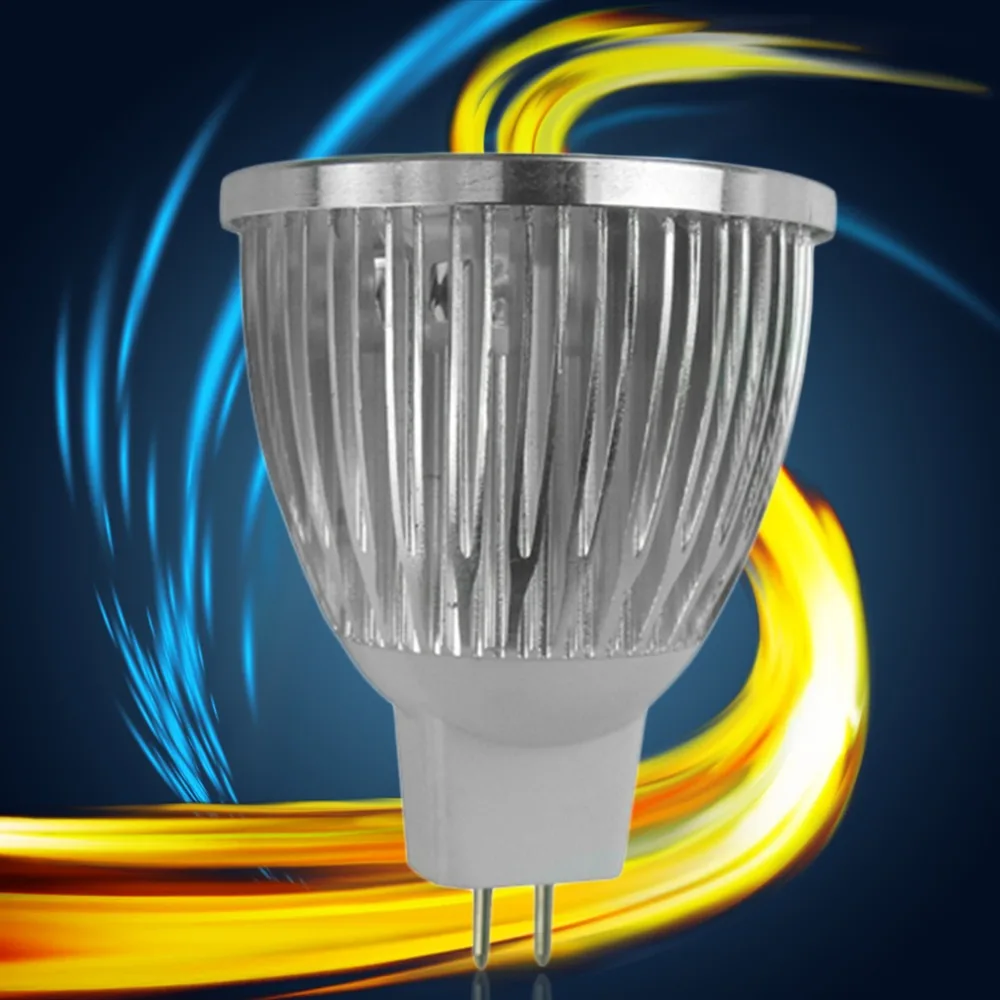 4 10 X GU10 MR16 с регулируемой яркостью 3 Вт высокой мощности SMD светодиодный