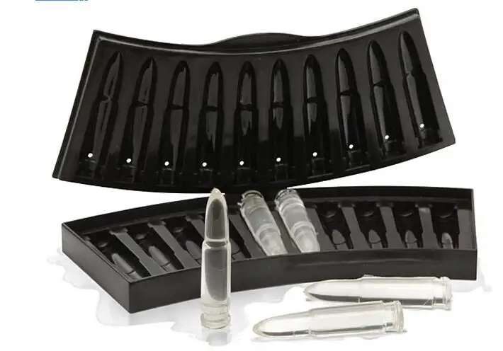 Творческий DIY цвет мораторий АК Пуля поддон для льда плесени в холодильник cube