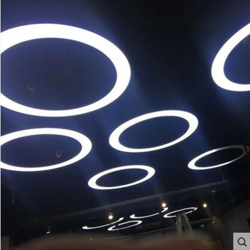 Простой круглый железный подвесной светильник кольцо современный личный