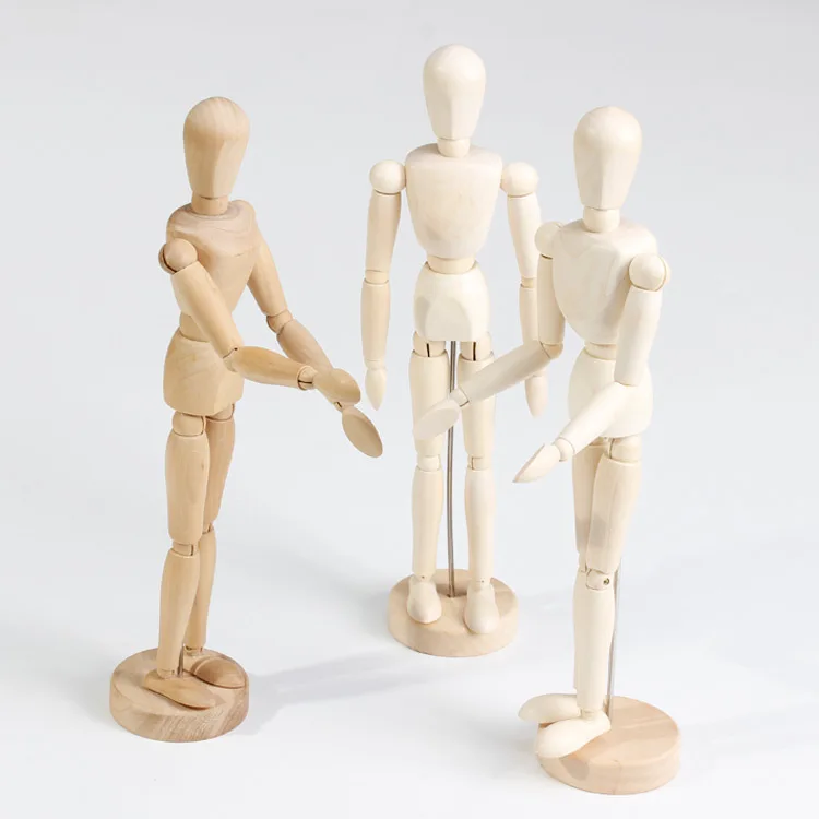 

YOOAP handmade puppet 12 inch wooden man wooden crafts