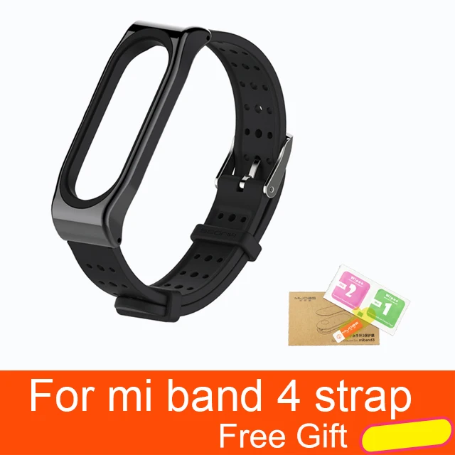 series4 Black Металлический ремешок mi jobs для Xiaomi mi Band 4 Безвинтовой браслет из нержавеющей стали Сменные аксессуары для mi Band 4 - Color: series4 Black