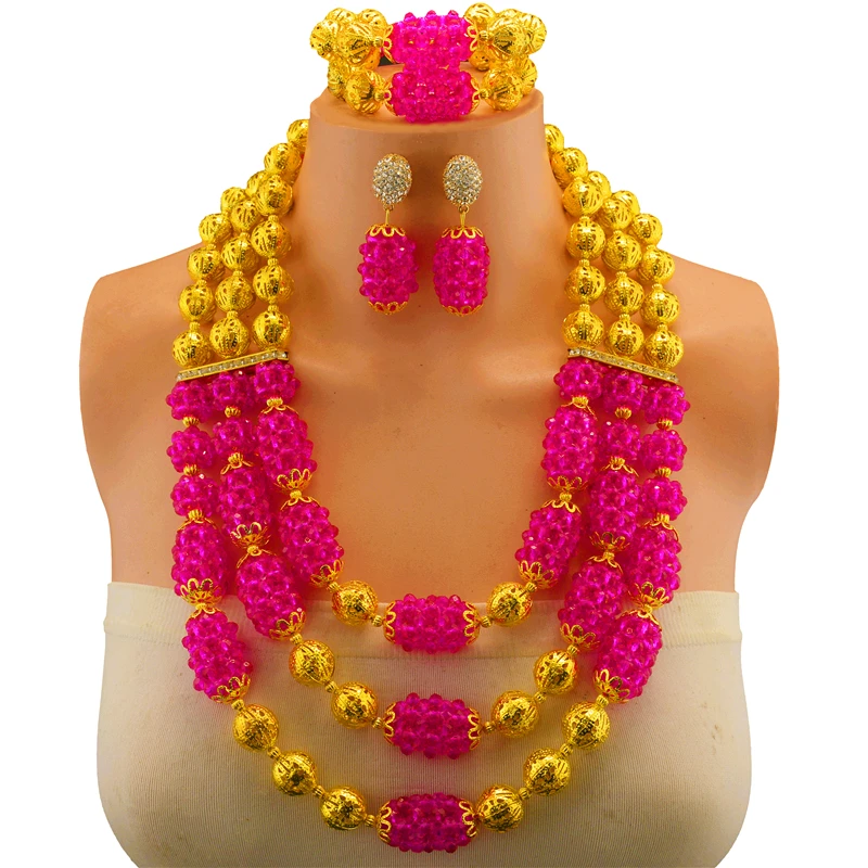 Свадебный подарок нигерийские Свадебные белые африканские бусы ювелирный набор