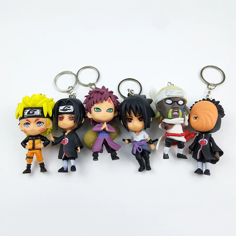 Два кольца в одном 12 шт./набор PVC аниме брелок Sakura производства компании &quotKakashi&quot