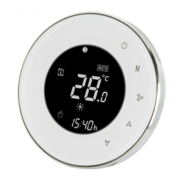 White Wifi водно-газовый котел термостат подсветка 95-240VAC 3A lcd сенсорный экран работает с Alexa Google home для умного дома - Комплект: White