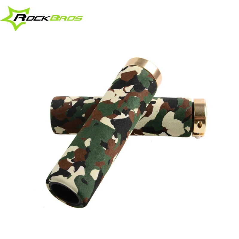 ROCKBROS Камуфляж Запираемый Handlegrips MTB ручки крышки Открытый Spors Велоспорт Ручки