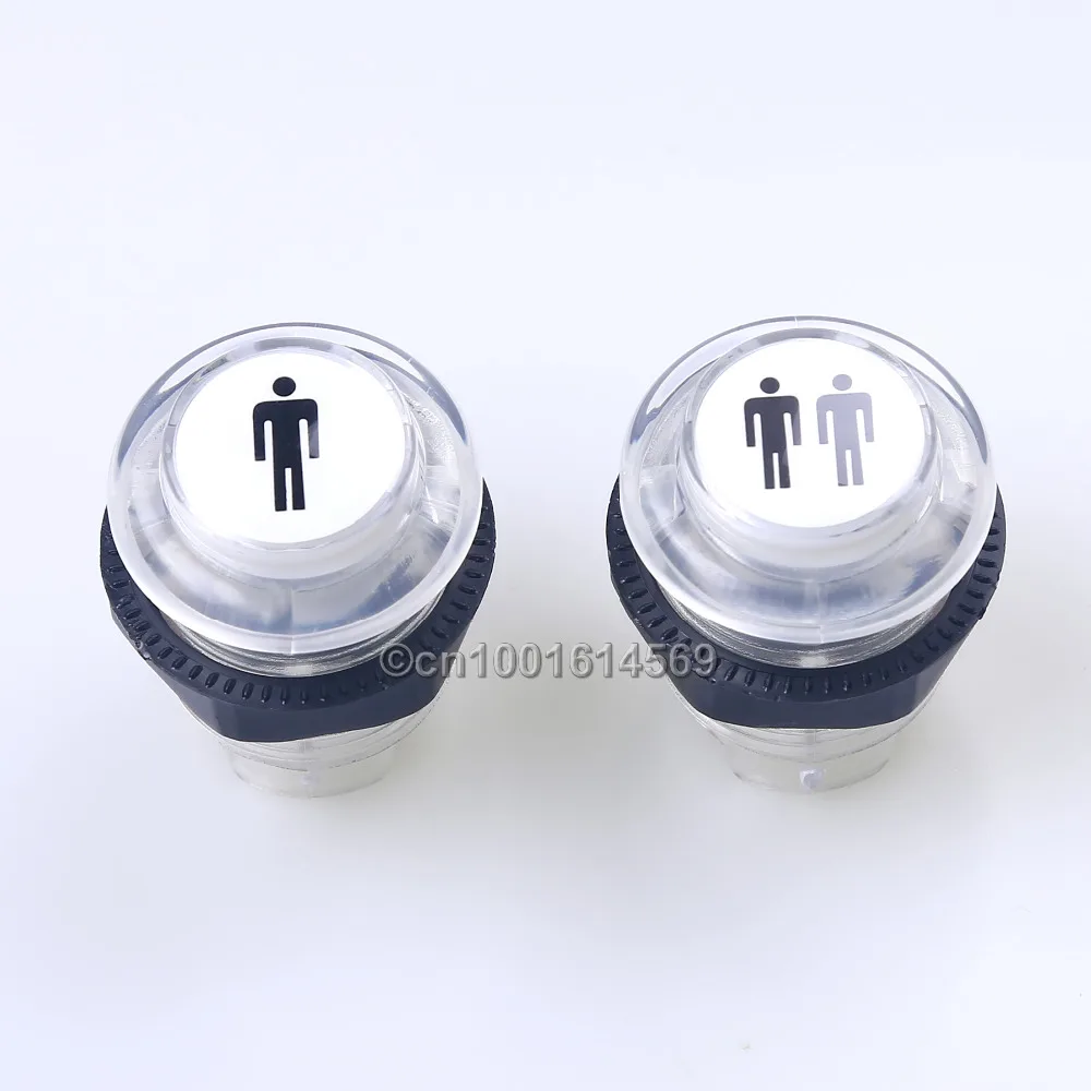 Старт Аркады со светодиодной подсветкой комплект нажимных кнопок часть 1 игрока