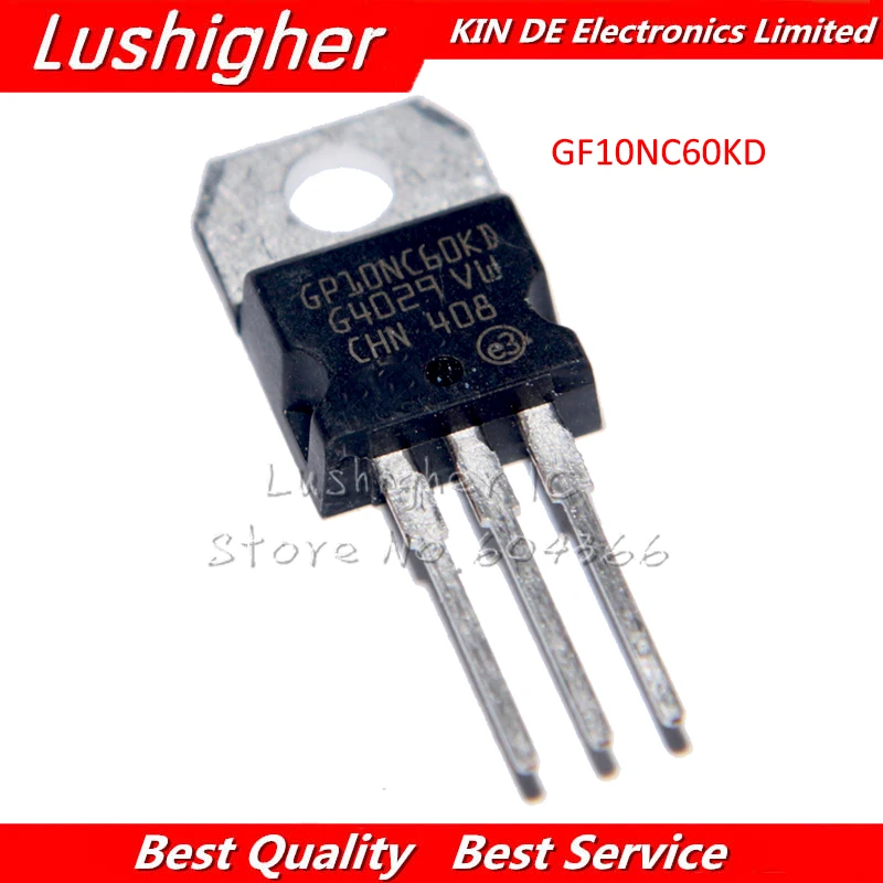 5 шт. STGP10NC60KD TO 220 10A 600V IGBT 10NC60 GP10NC60KD STGP10NC60 GP10NC60 10NC60KD TO220 оригинал|Интегральные схемы|