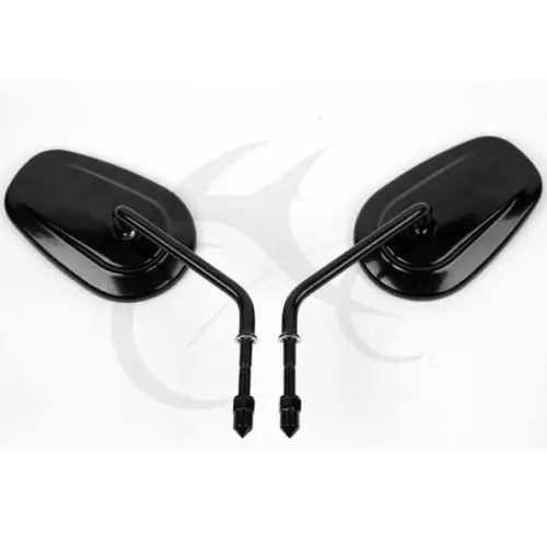 Black Мотоцикл 8 мм зеркала для Harley Road King Touring XL 883 SPORTSTER Road King Fatboy Softail Dyna Bobber Chopper Street - Цвет: Black