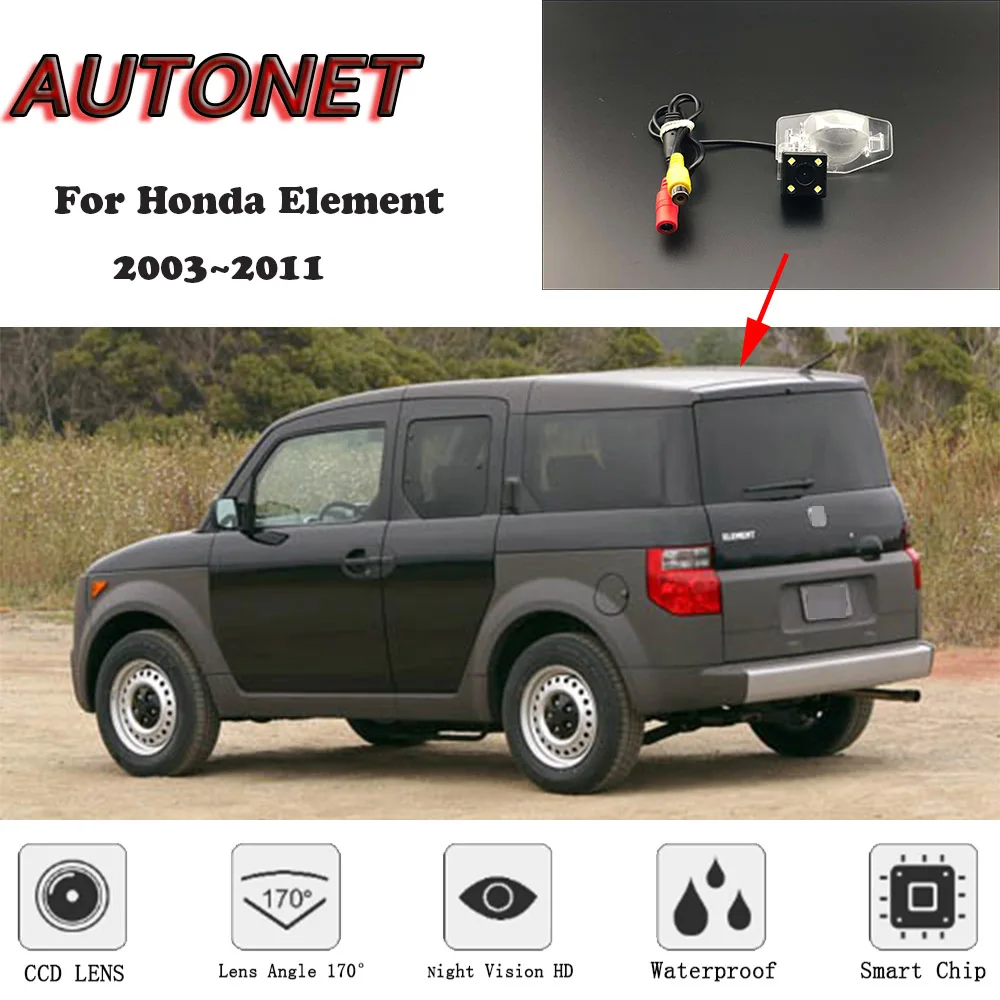 AUTONET HD камера заднего вида ночного видения для Honda Element 2003~ 2011 CCD/камера номерного знака