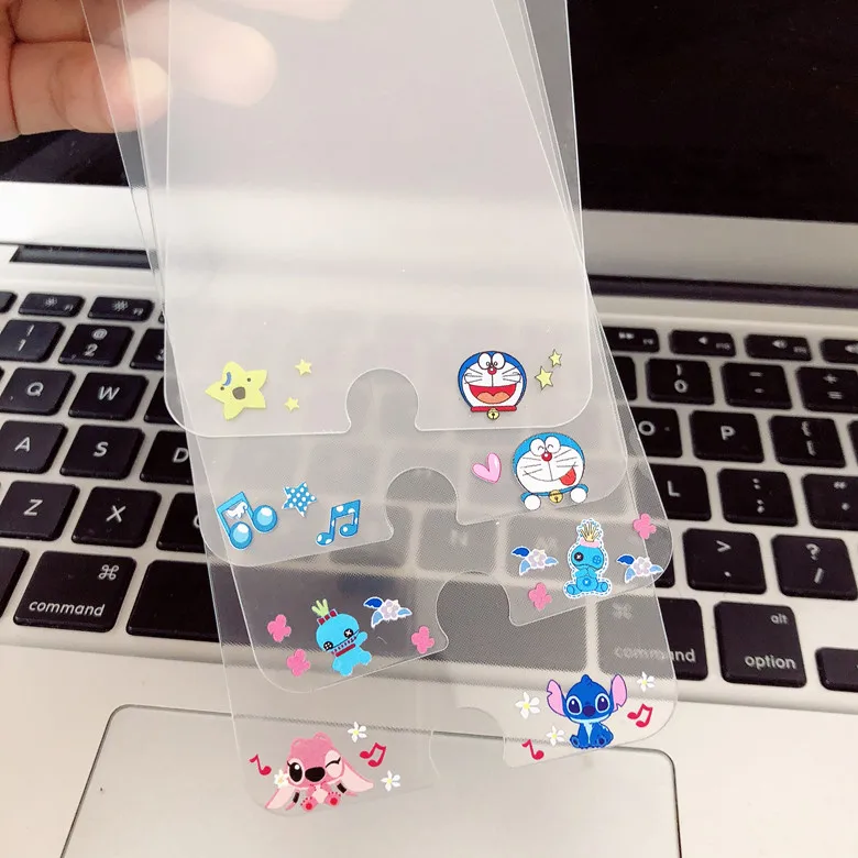 8plus Doraemon стежки мультфильм печати передний экран пленка защиты для iPhone8 7plus 6s 4,7 5,5 прозрачное закаленное стекло протектор