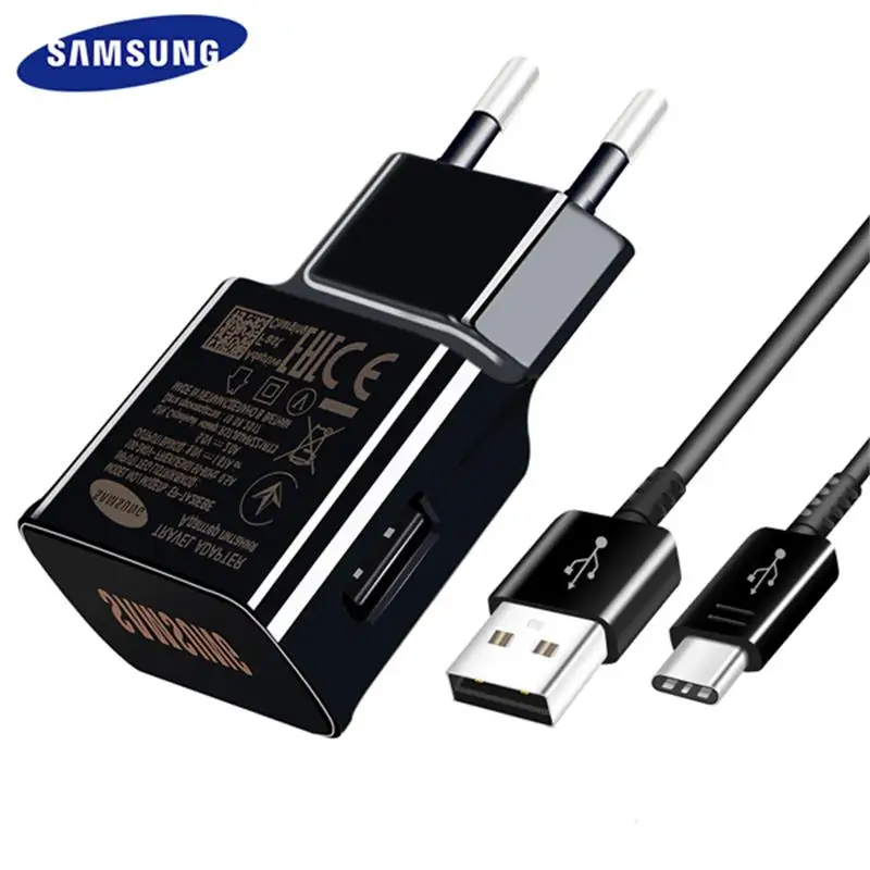 Samsung USB зарядное устройство быстрый дорожный адаптер для Note 10 9 8 7 S10 S9 S8 C