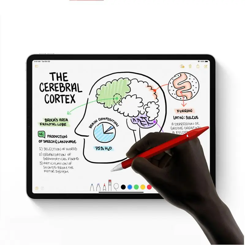 5 цветов Новый эластичный 360 Защитный силиконовый чехол для Apple iPad Pencil 2 го