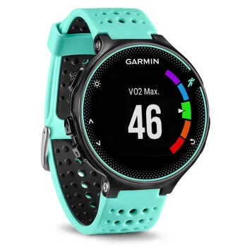 Оригинальные gps спортивные часы Garmin forerunner 235, классические фитнес-часы, монитор сердечного ритма, водонепроницаемые мужские и женские Смарт-часы dz09 q50 - Цвет: Синий