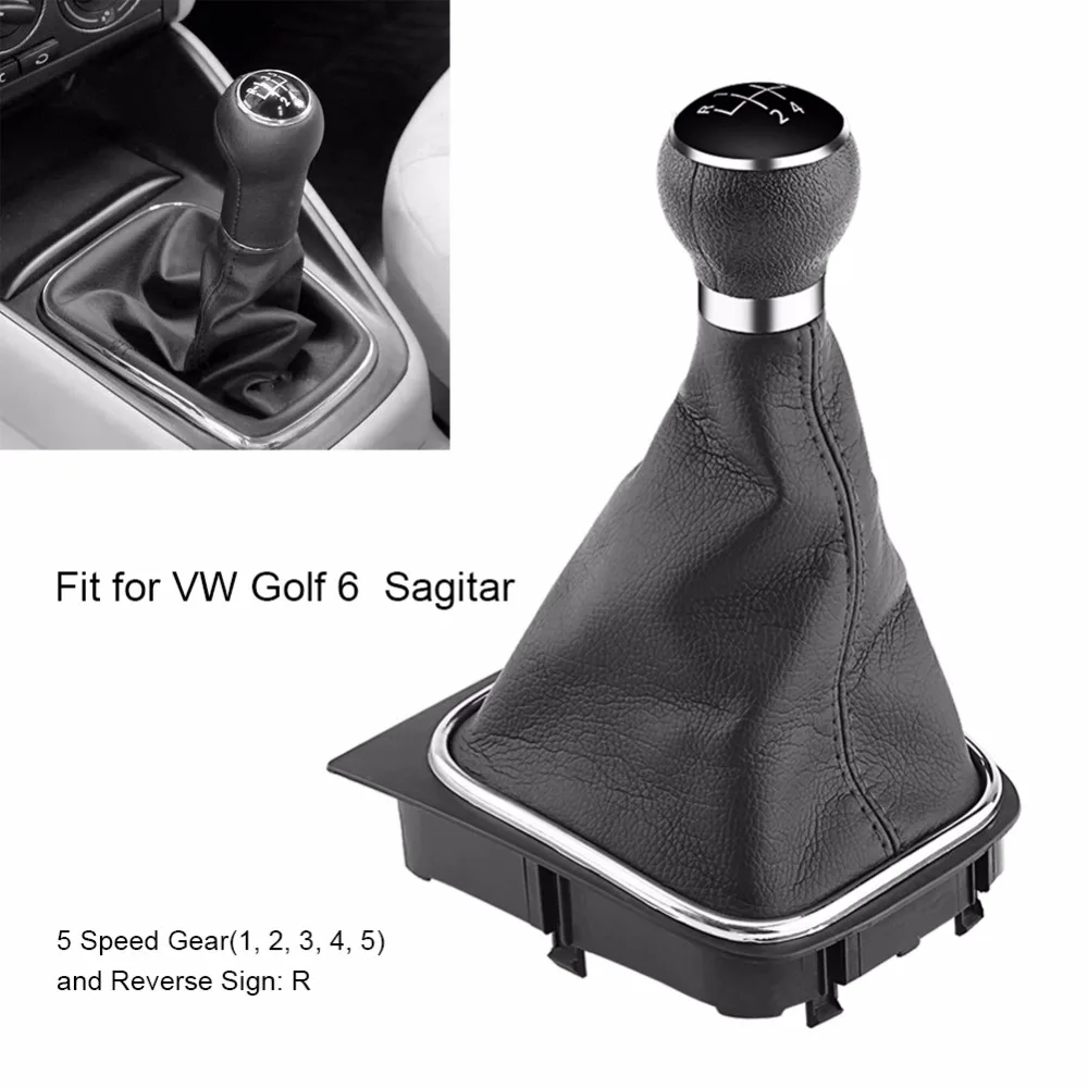 5 скоростей Ручка Переключения рулевого механизма автомобиля Gearstick Gaiter Boot Kit для VW