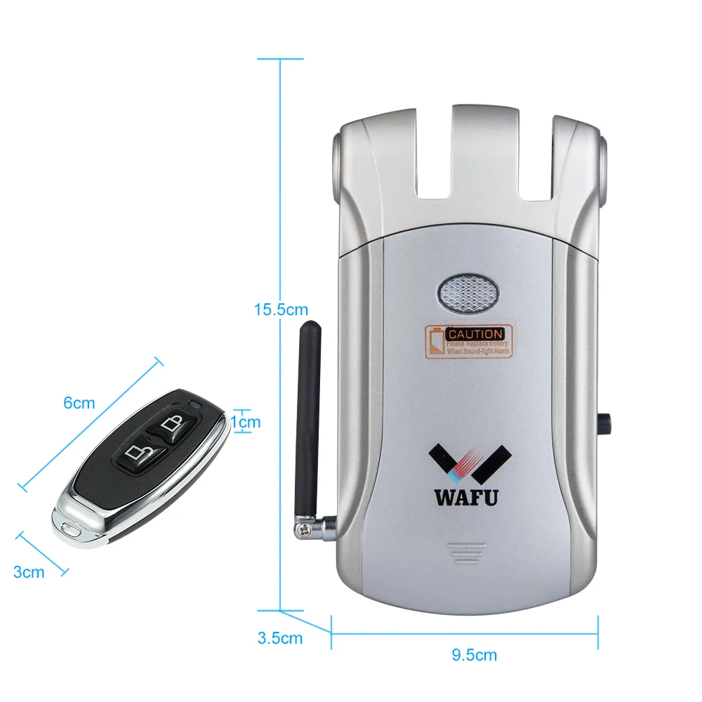 WAFU БЕСКЛЮЧЕВОЙ вход электронный дистанционный дверной замок беспроводной