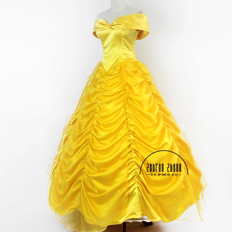 Новинка косплей костюм принцессы Белль для взрослых на Хэллоуин женские костюмы