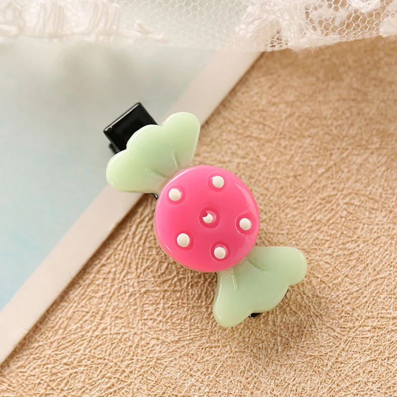 

5Pcs/Set Cute Girls Hair Pins Clips Kids Candy Shape Hairpins Barrettes Sweet Cartoon Children Headwear Hair Styling Accessories