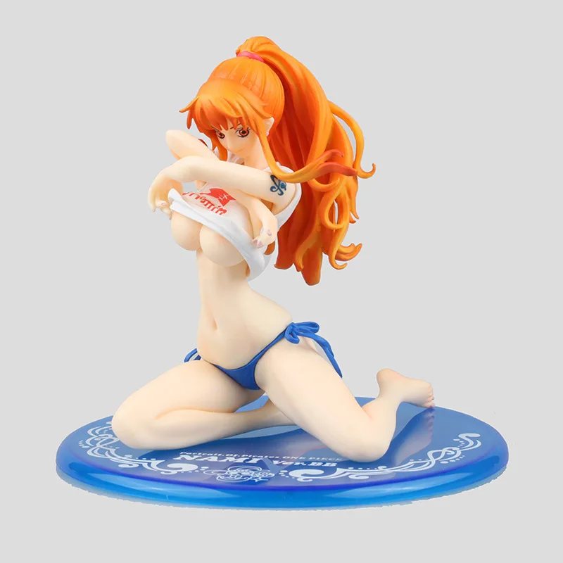 13 см аниме One Piece фигурка Nami BB версия Luffy рубашка снять бикини девушка сексуальная