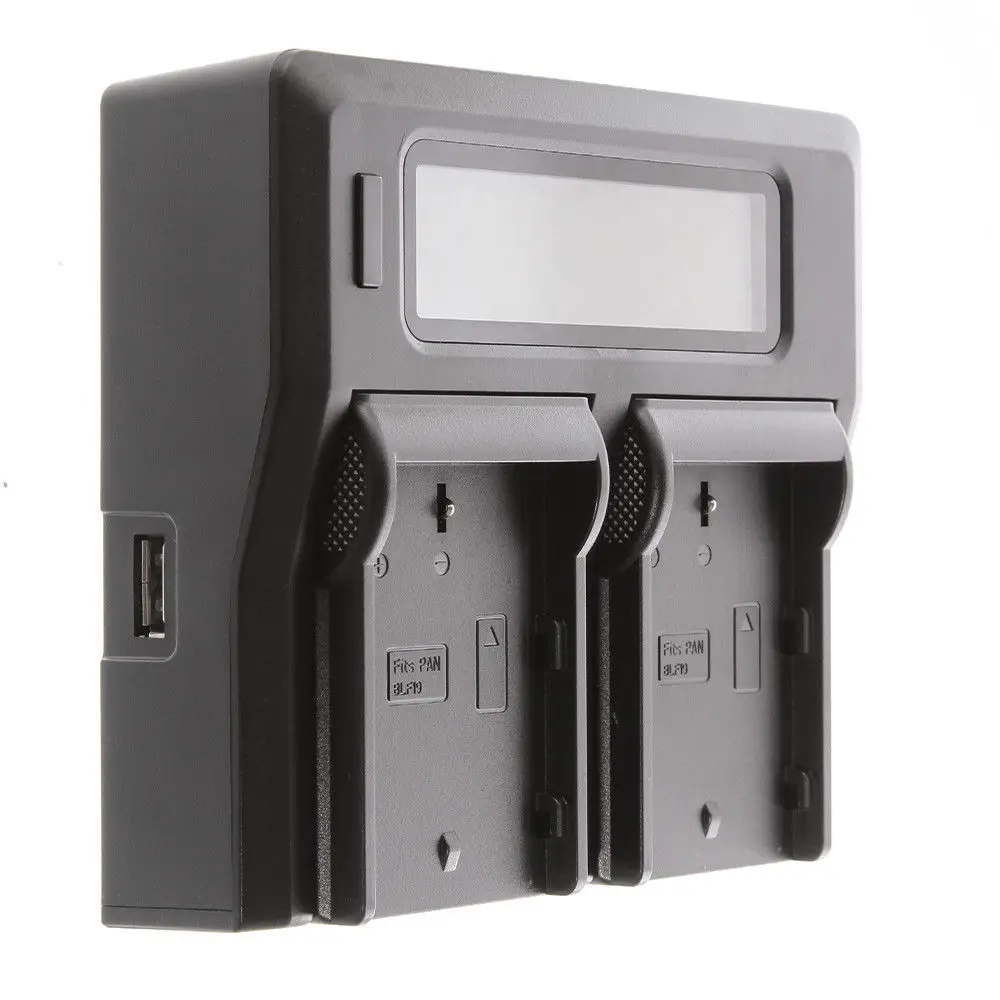 ЖК дисплей USB двойное зарядное устройство для Panasonic DMW BLF19PP GH5 GH4 GH3|Батарейные